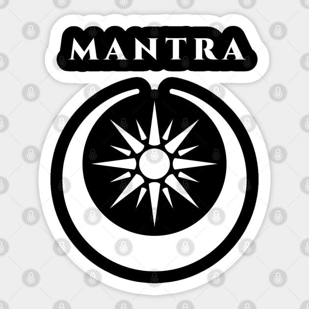 MANTRA Sticker by highcouncil@gehennagaming.com